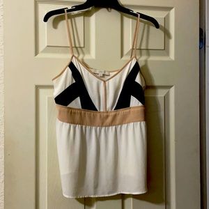 Loft spaghetti strap blouse size 8.  Gently worn